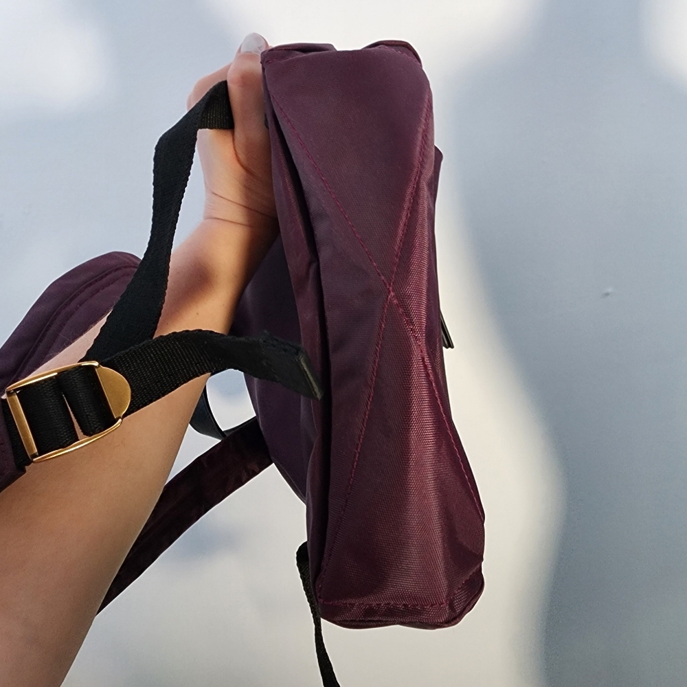 Marc Jacobs The Biker Nylon Medium Backpack in Maroon - Picture 11 of 11